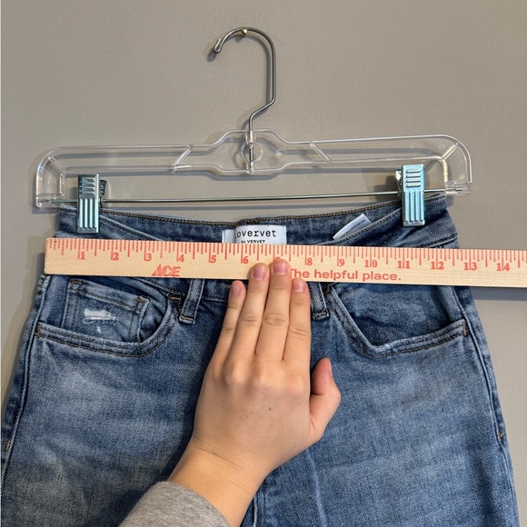 Lovervet by Vervet Blue Distressed Straight Leg Jeans - Picture 7 of 10